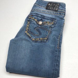 VINTAGE SILVER SUKI MID SLIM BOOT JEANS 29x31 ⭐️